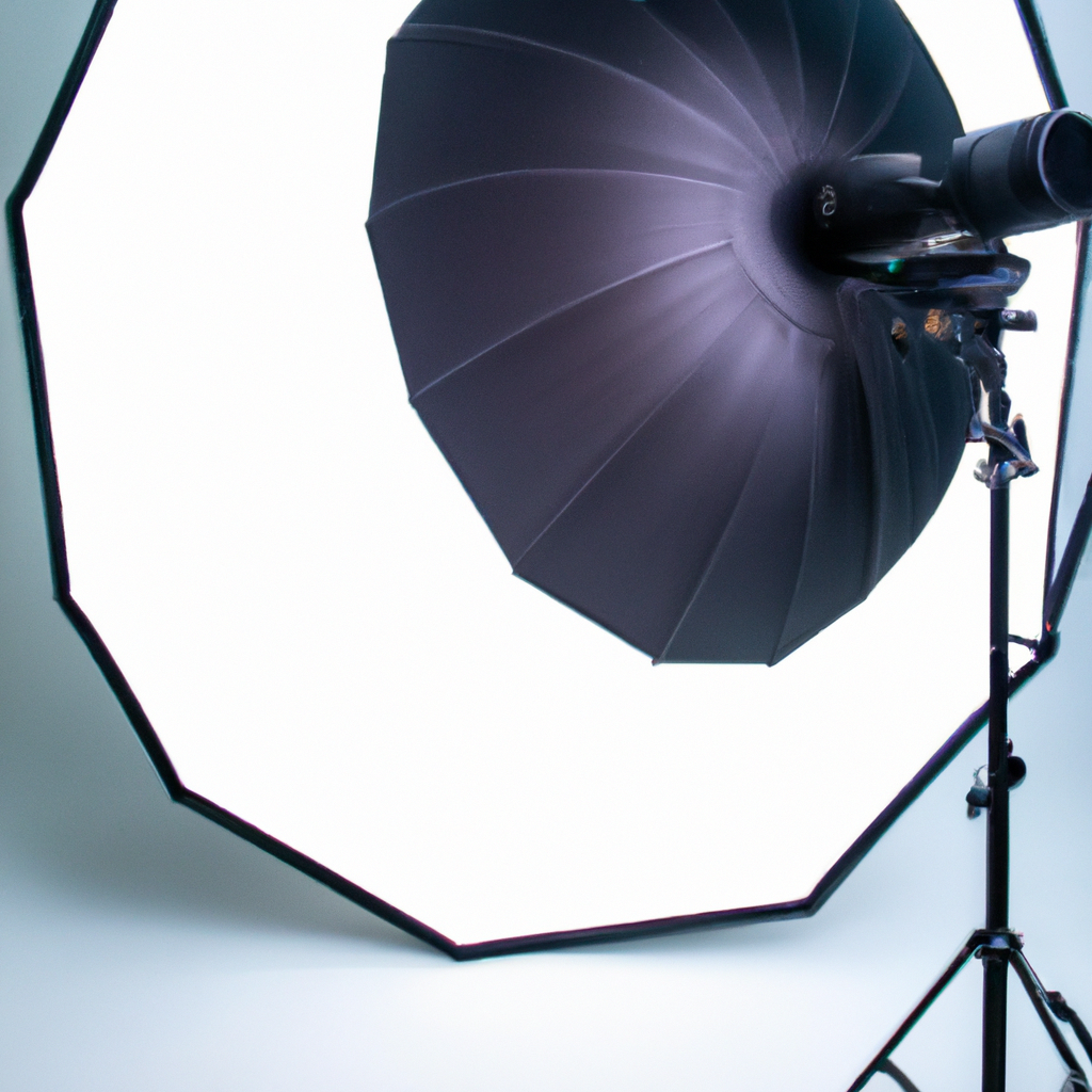 Esquema de iluminación simple en estudio