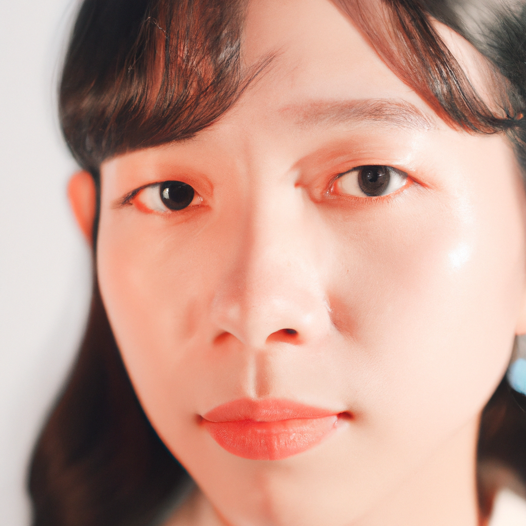 Retrato de Ana, directora de arte en fondo blanco minimalista